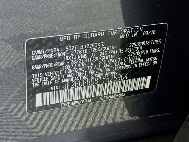 2026 Subaru OUTBACK Premium