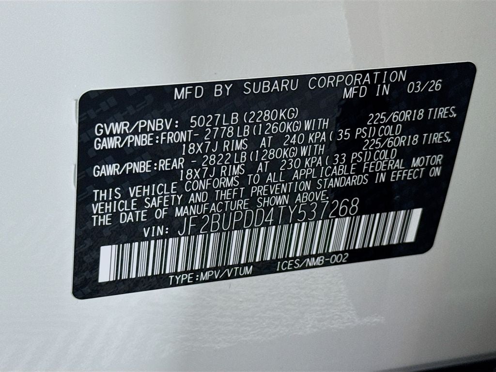 2026 Subaru OUTBACK Limited