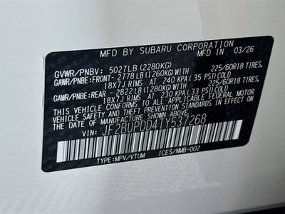 2026 Subaru OUTBACK Limited