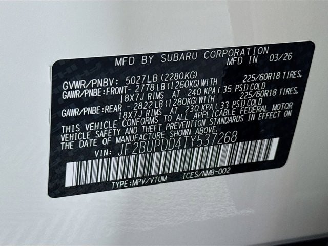 2026 Subaru OUTBACK Limited