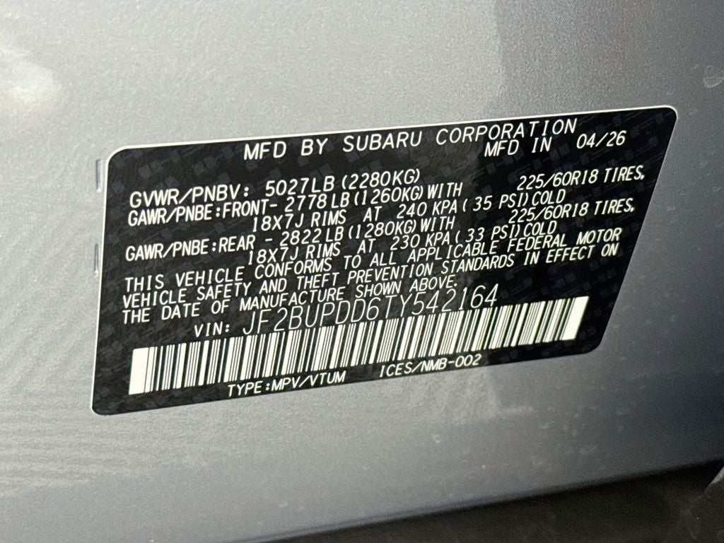 2026 Subaru OUTBACK Limited