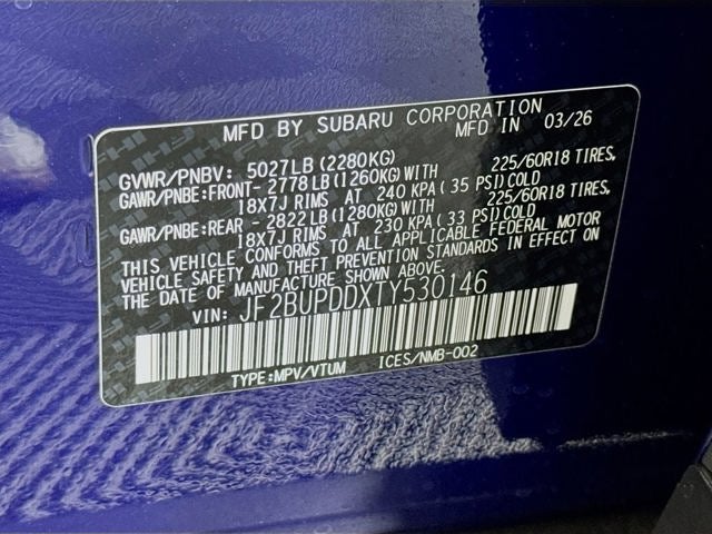 2026 Subaru OUTBACK Limited