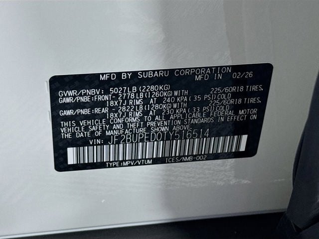 2026 Subaru OUTBACK Touring