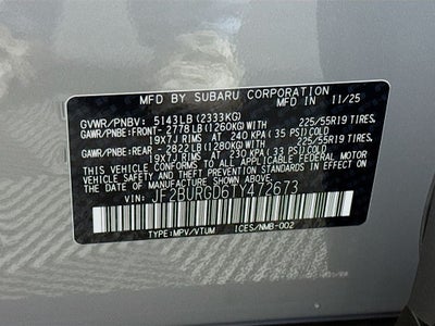 2026 Subaru OUTBACK Limited XT