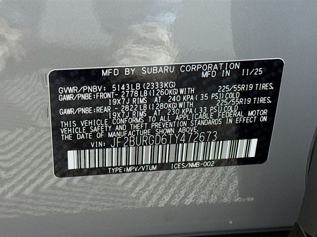 2026 Subaru OUTBACK Limited XT