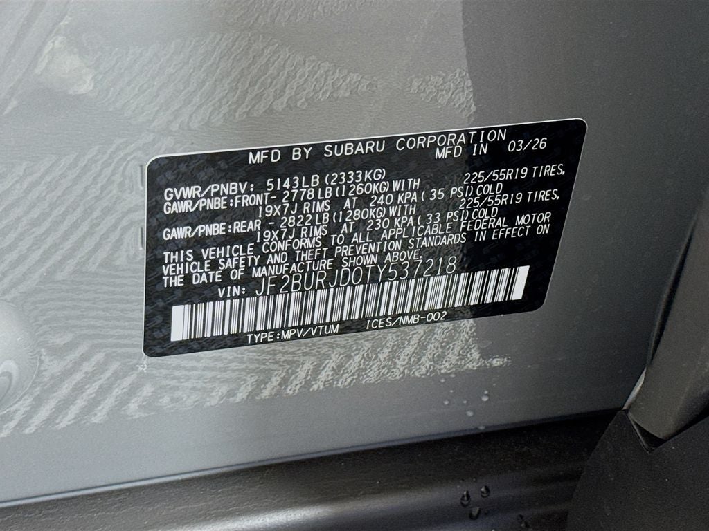 2026 Subaru OUTBACK Touring XT