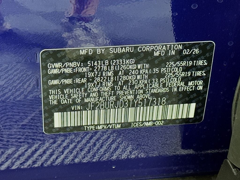 2026 Subaru OUTBACK Touring XT