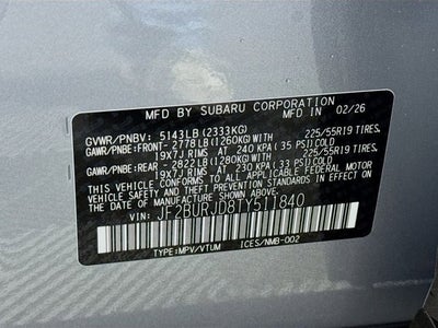 2026 Subaru OUTBACK Touring XT