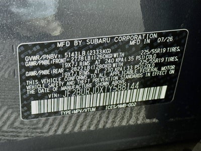 2026 Subaru OUTBACK Touring XT