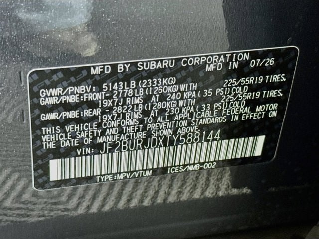 2026 Subaru OUTBACK Touring XT