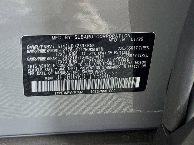 2026 Subaru OUTBACK Wilderness