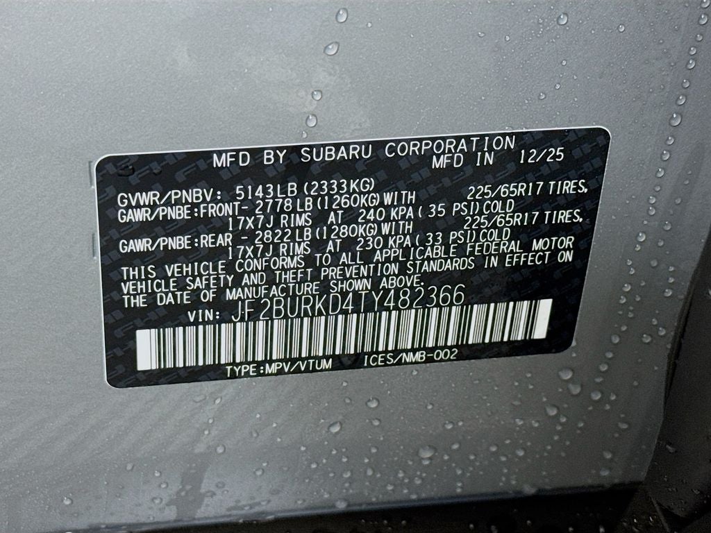 2026 Subaru OUTBACK Wilderness