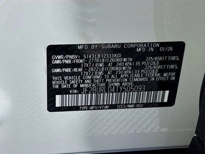 2026 Subaru OUTBACK Wilderness