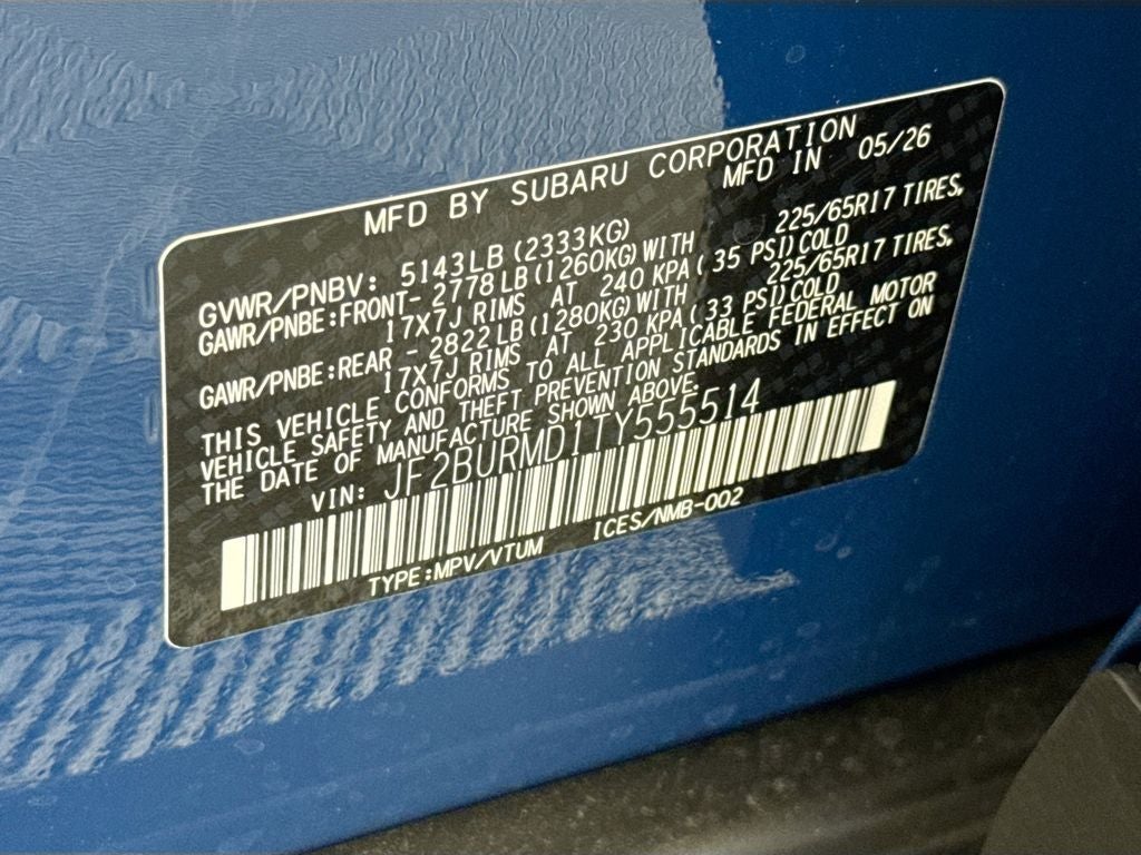 2026 Subaru OUTBACK Wilderness