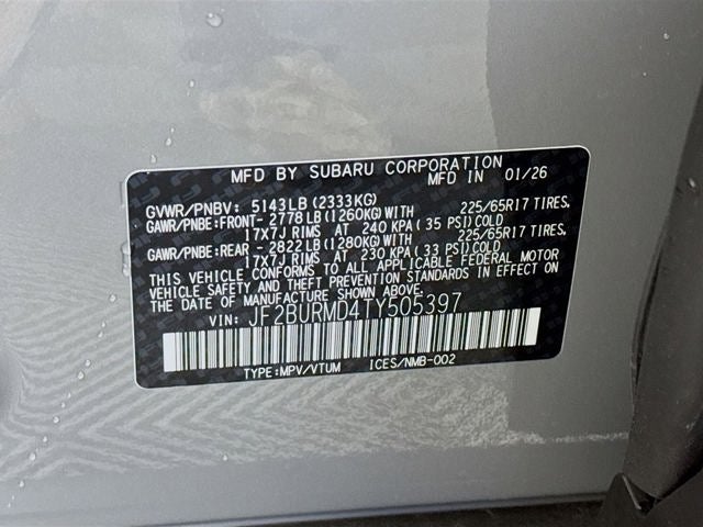 2026 Subaru OUTBACK Wilderness