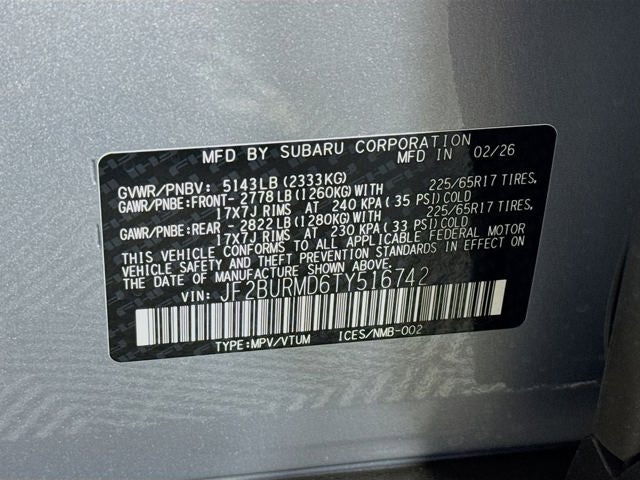 2026 Subaru OUTBACK Wilderness