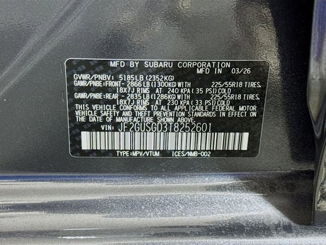 2026 Subaru CROSSTREK Sport Hybrid