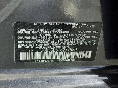 2026 Subaru CROSSTREK Sport Hybrid