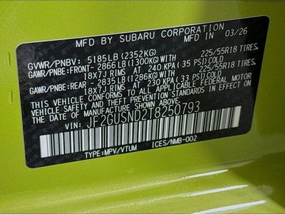 2026 Subaru CROSSTREK Limited Hybrid