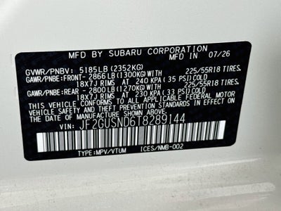 2026 Subaru CROSSTREK Limited Hybrid