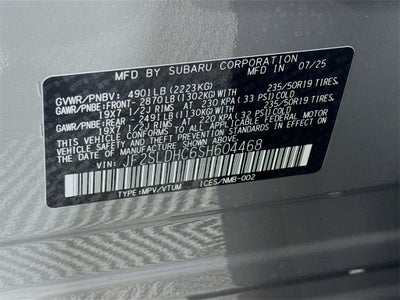 2025 Subaru FORESTER Sport