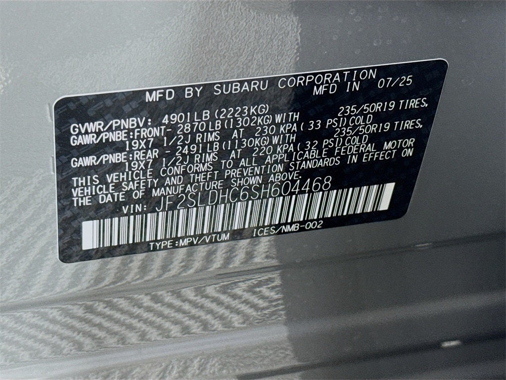 2025 Subaru FORESTER Sport