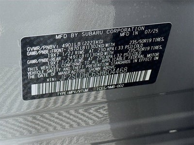 2025 Subaru FORESTER Sport