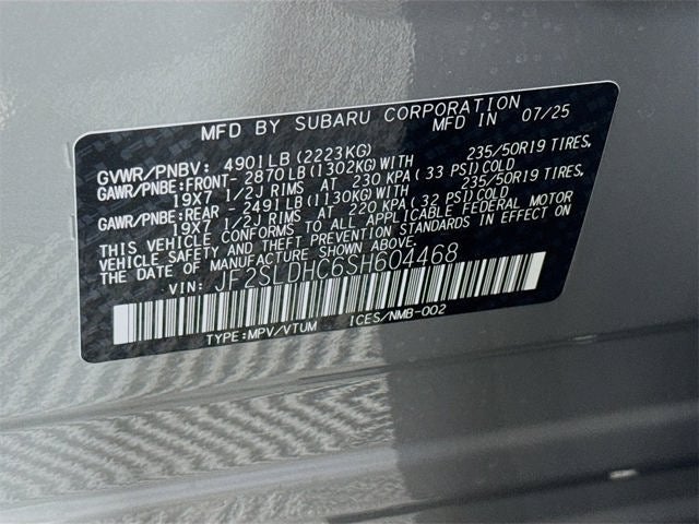 2025 Subaru FORESTER Sport