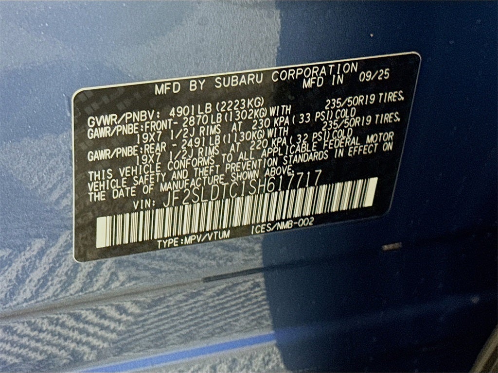 2025 Subaru FORESTER Touring