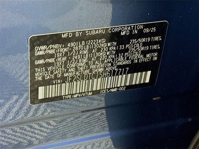 2025 Subaru FORESTER Touring