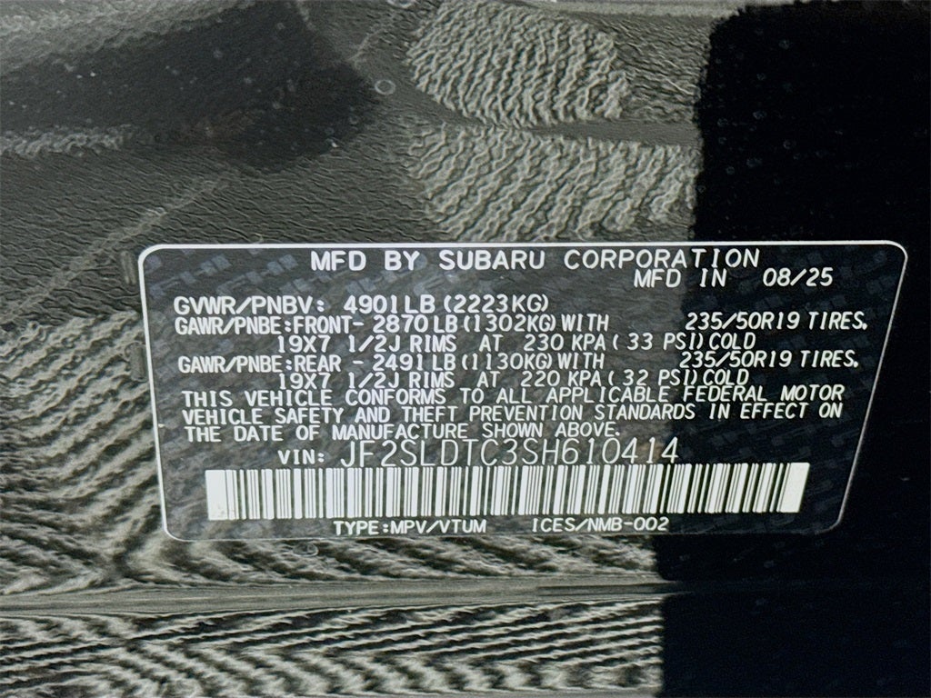 2025 Subaru FORESTER Touring