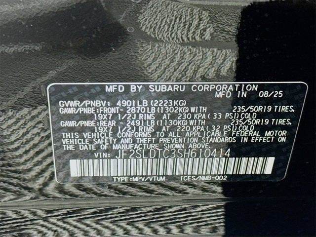 2025 Subaru FORESTER Touring