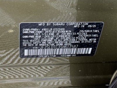 2025 Subaru FORESTER Touring