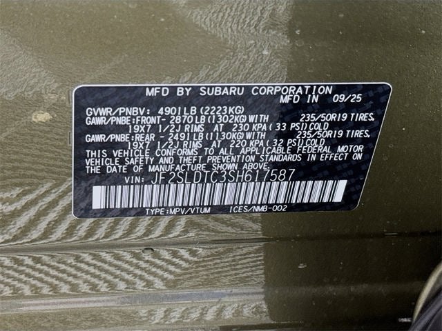 2025 Subaru FORESTER Touring