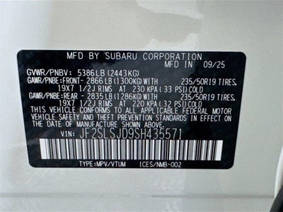 2025 Subaru FORESTER Sport Hybrid