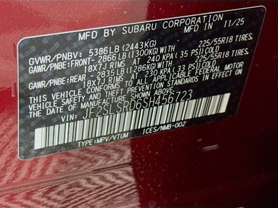 2025 Subaru FORESTER Limited Hybrid