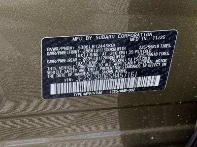 2025 Subaru FORESTER Limited Hybrid