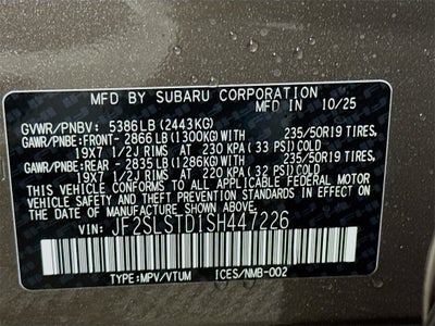 2025 Subaru FORESTER Touring Hybrid