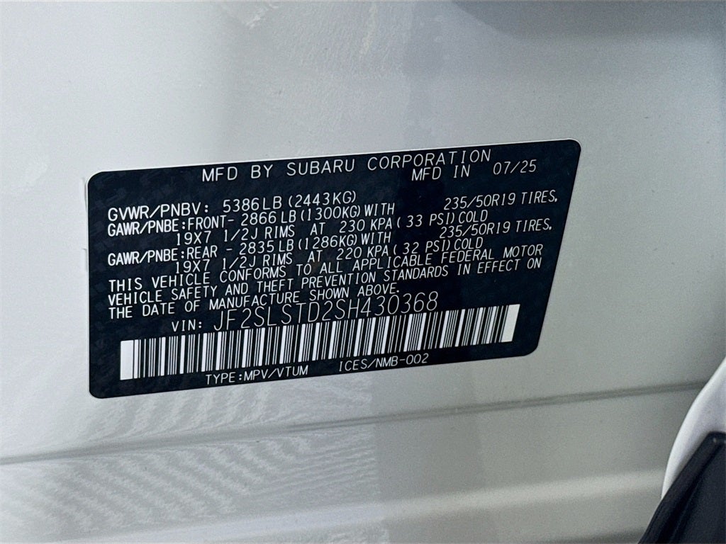 2025 Subaru FORESTER Touring Hybrid