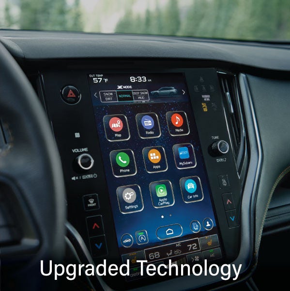 An 8-inch available touchscreen with the words &ldquo;Ugraded Technology&ldquo;. | Dulles Motorcars Subaru in Leesburg VA