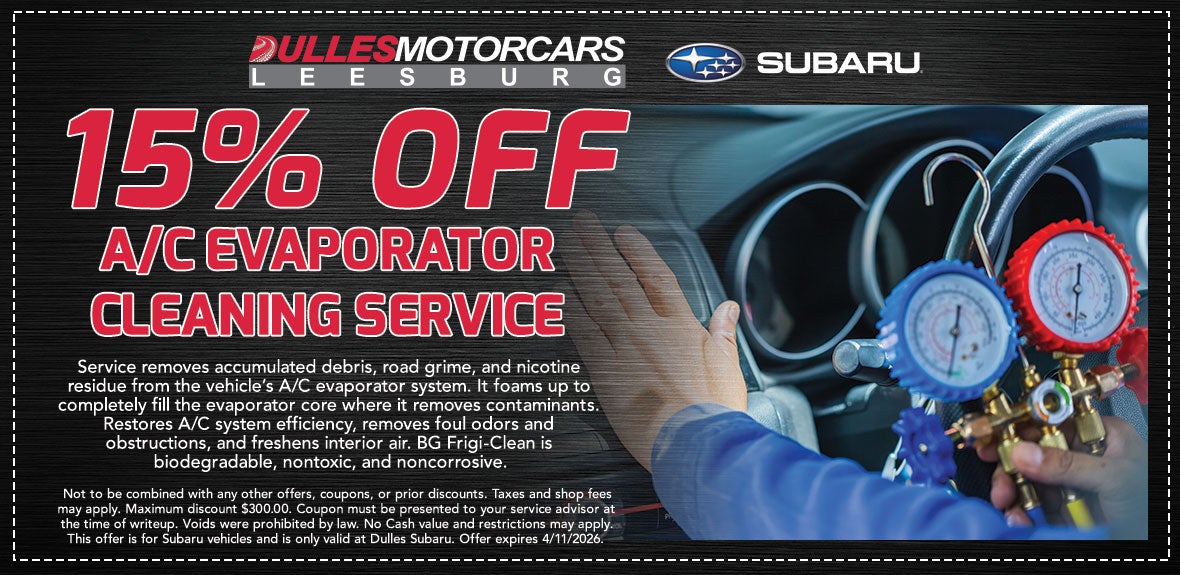 15% Off A/C Evaporator Cleaning Service