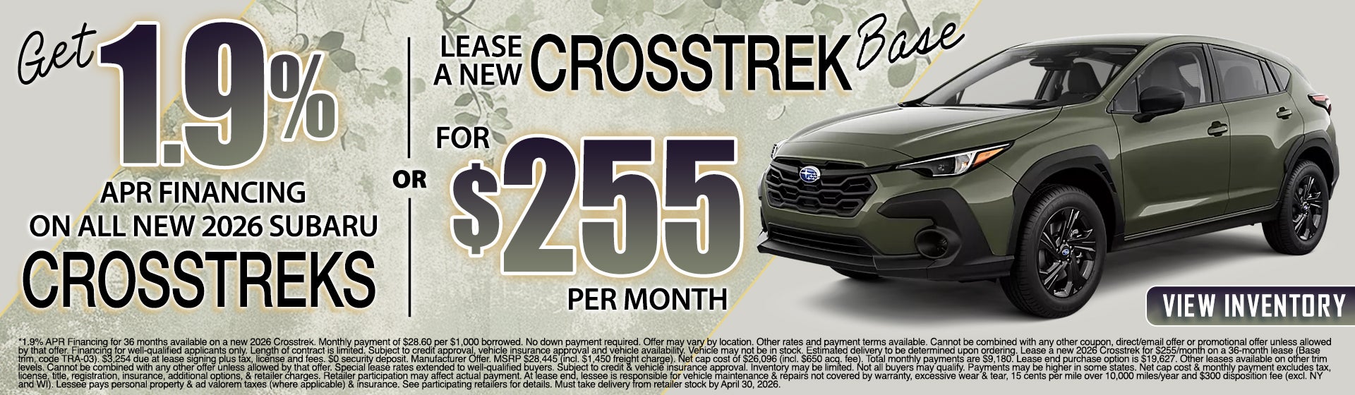 2026 Subaru Crosstrek