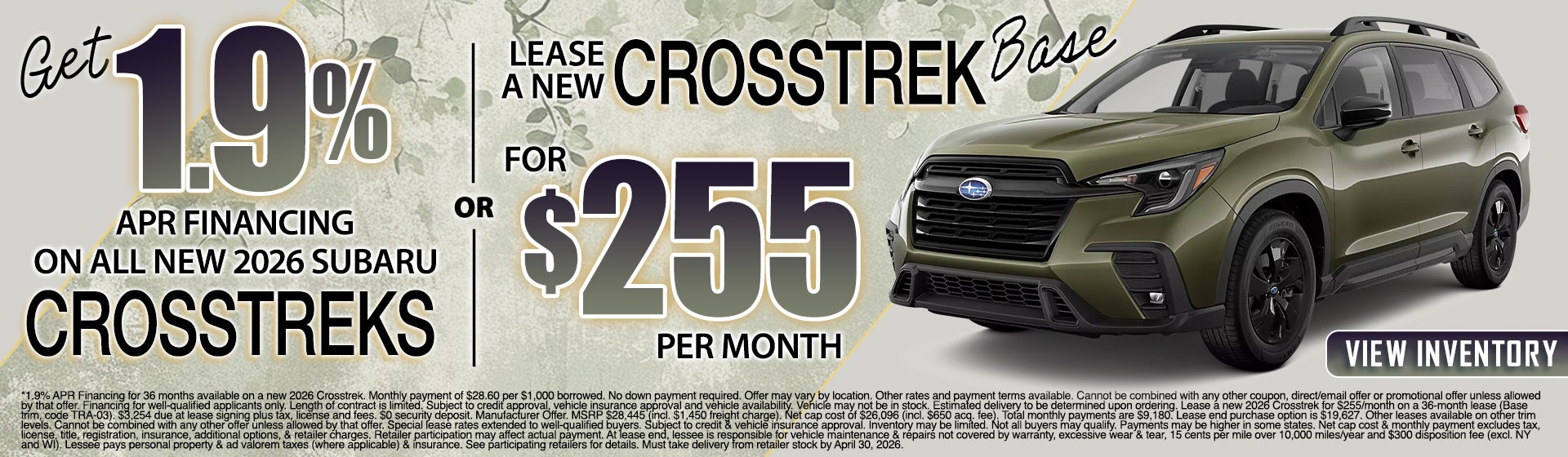 2026 Subaru Crosstrek