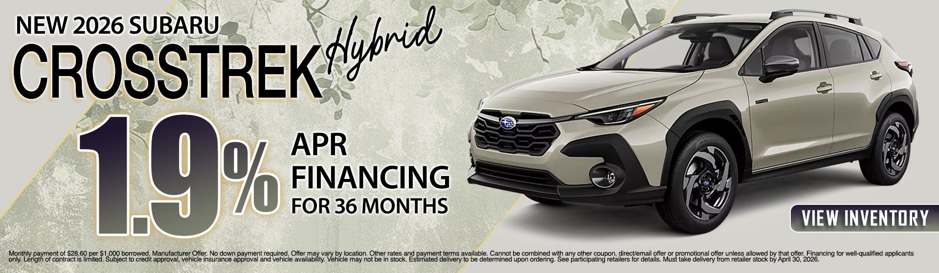 2026 Subaru Crosstrek