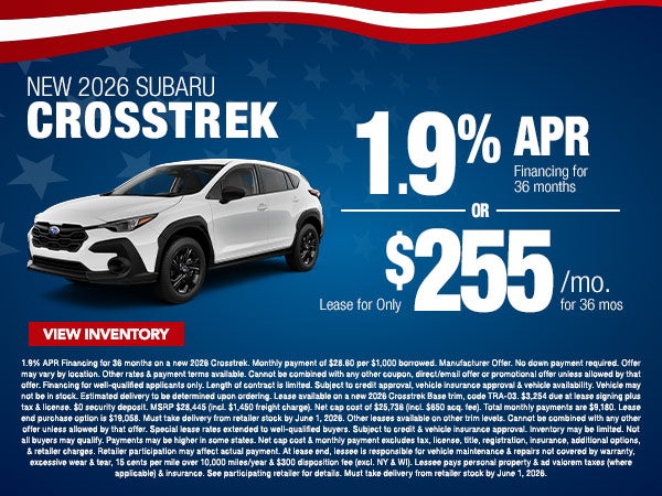 2026 Subaru Crosstrek
