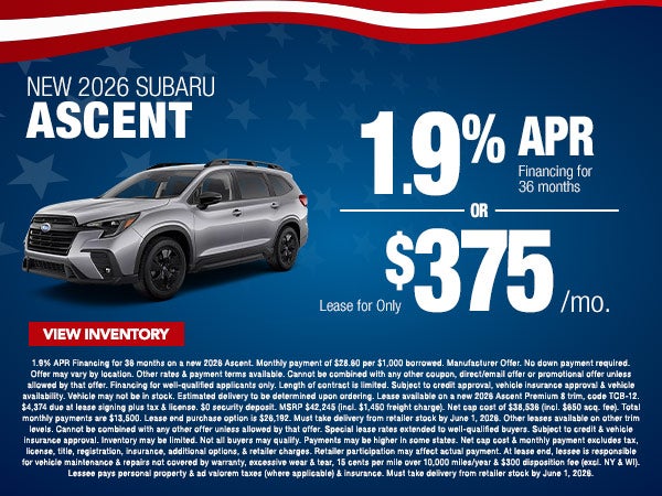 2026 Subaru Ascent