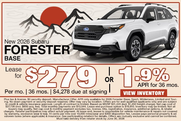 2026 Subaru Forester
