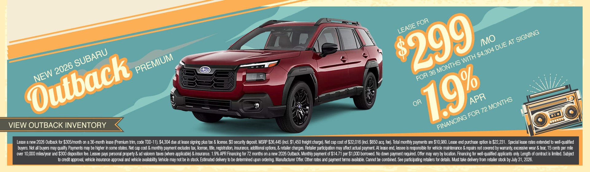 2026 Subaru Outback