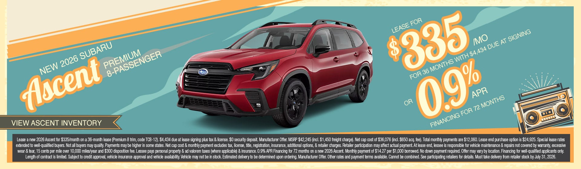 2026 Subaru Ascent