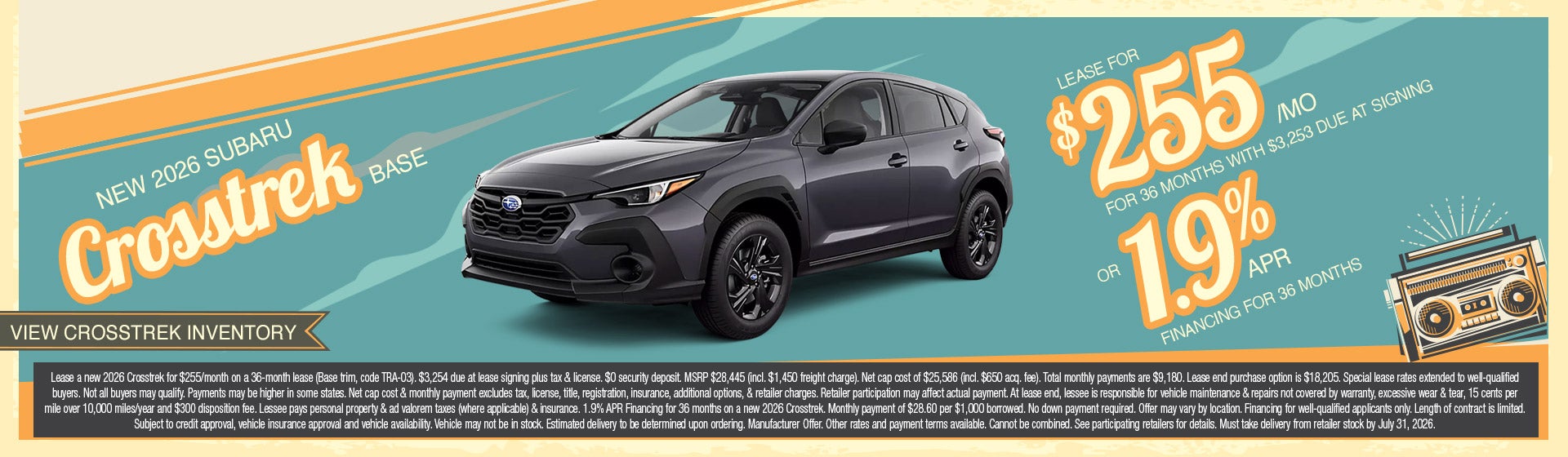 2026 Subaru Crosstrek